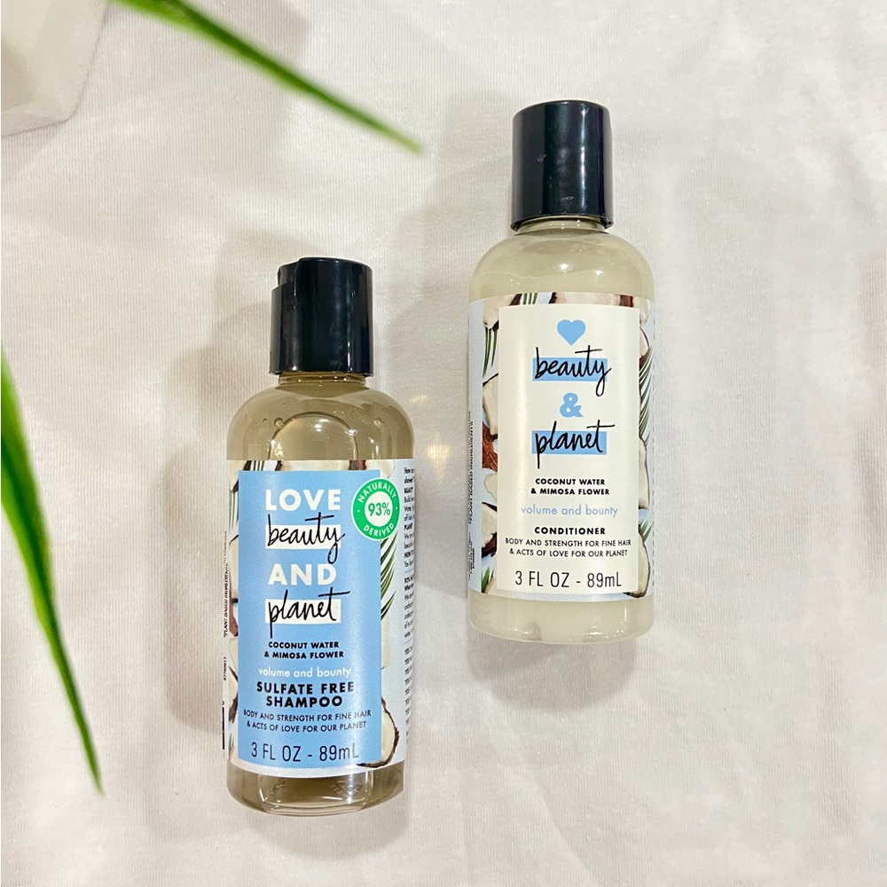 Love Beauty and Planet shampoo and conditioner set